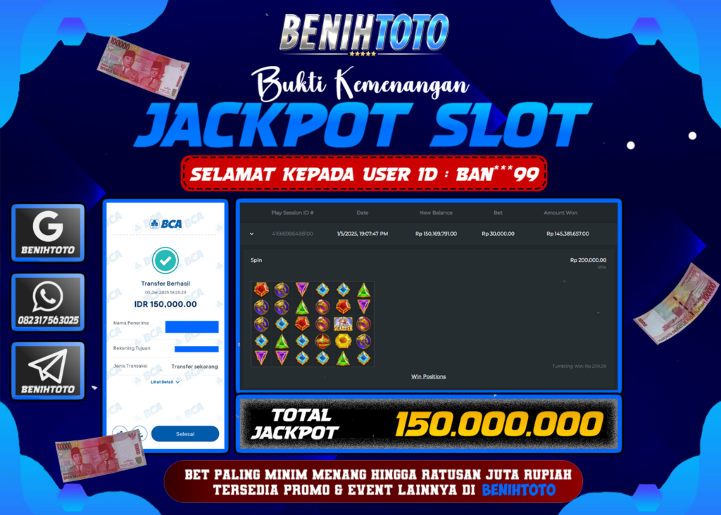 BUKTI JACKPOT BENIHTOTO