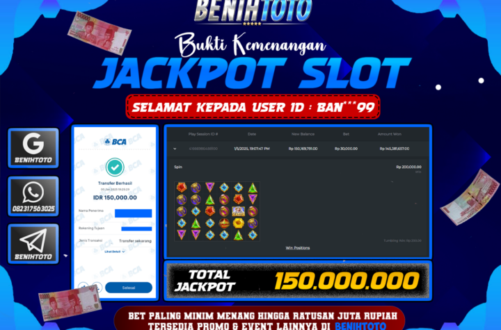 BUKTI JACKPOT BENIHTOTO