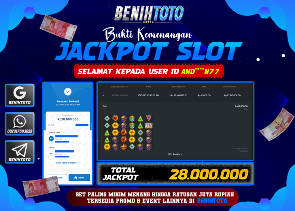 BUKTI JACKPOT BENIHTOTO