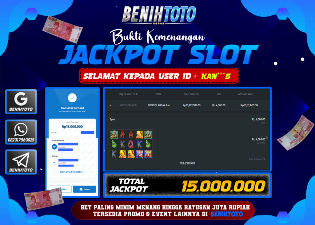 BUKTI JACKPOT BENIHTOTO