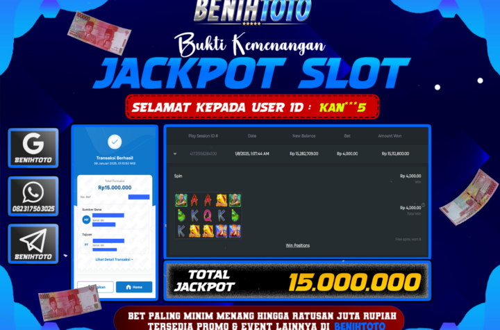 BUKTI JACKPOT BENIHTOTO