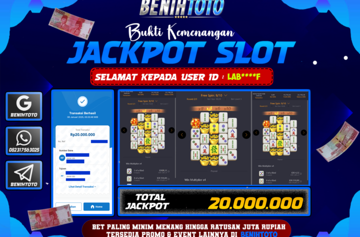 BUKTI JACKPOT BENIHTOTO