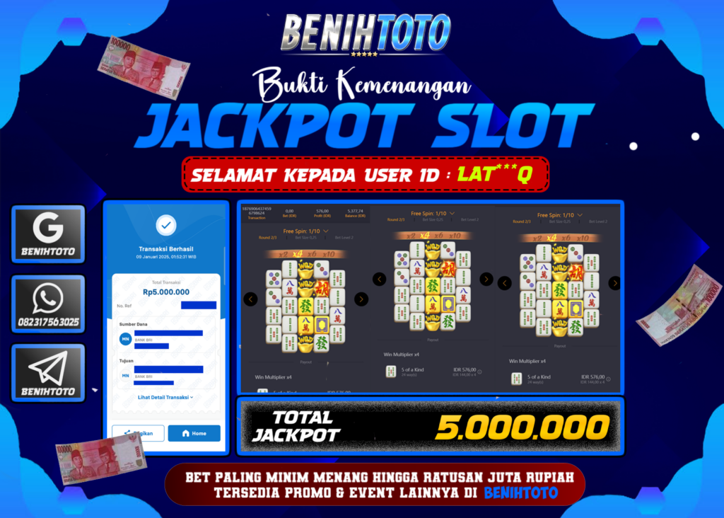 BUKTI JACKPOT BENIHTOTO